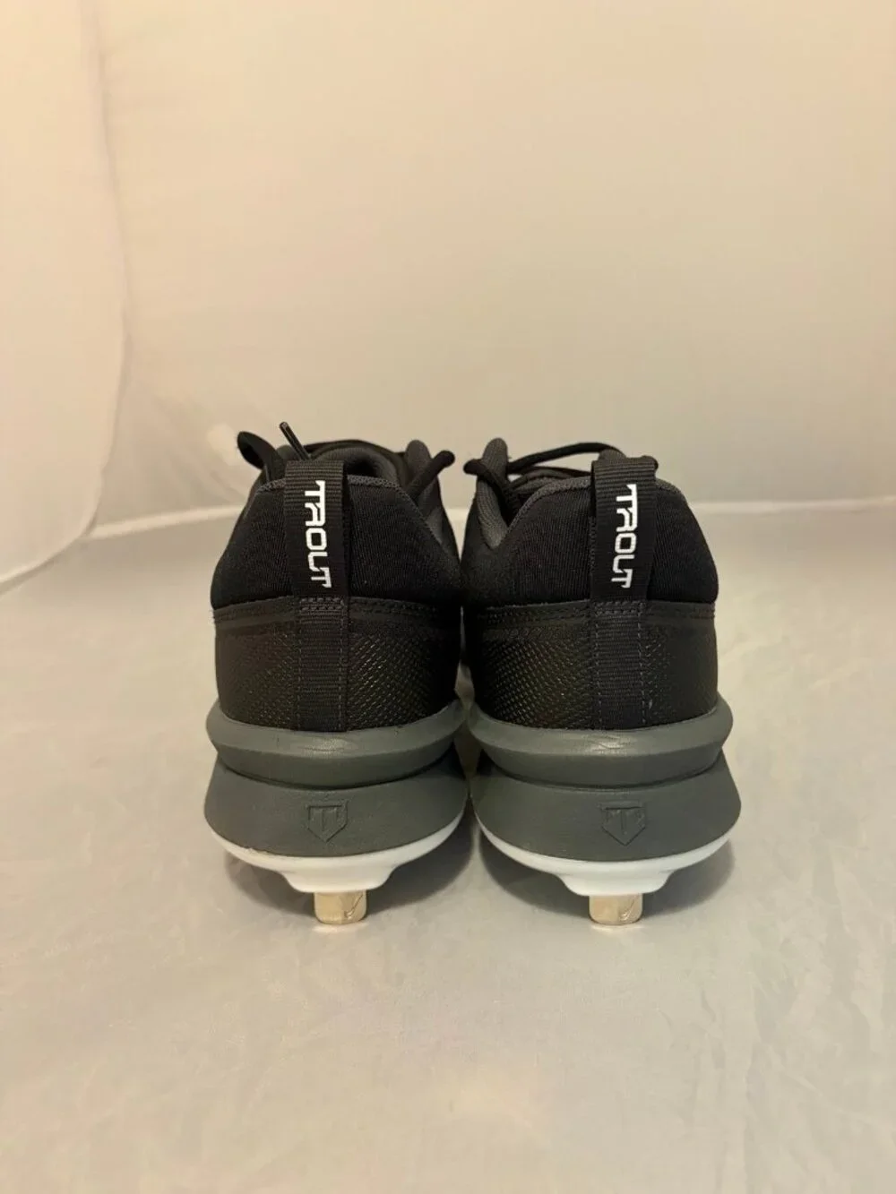 Nike Force Zoom Trout 9 Pro Black metal baseball cleats size 7.5 FB2907 003